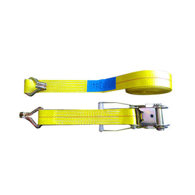 satın al WLL 3335 LBS Polyester Heavy Duty Ratchet Tie Down Belgeleri Mavi / Beyaz Etiketle online manufacture