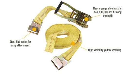 satın al Yüksek Performanslı Webbing Lashing Strap Kamyonlar İçin Isı Direnci Vinç Genişletme online manufacture