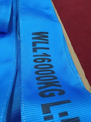 satın almak 16 Ton Flat Webbing Sling. Çift Göz ve Özel Renkler. Çevrimiçi üretim