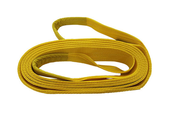 satın al Çifte Ply Katlanmalı Poliester Düz Webbing Sling Tek Taraflı kaldırma Göz Tipi 3T Webbing Sling online manufacture