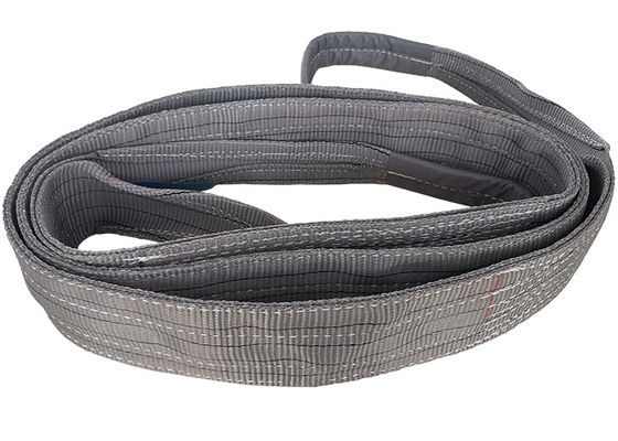 satın al Gri Renkli Poliester Düz Webbing Sling Dupleks Katman kaldırma Sling Aracı online manufacture