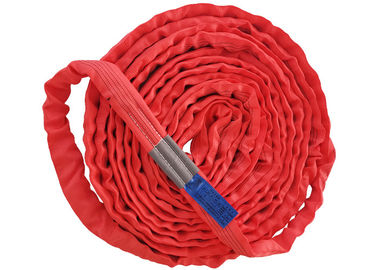satın al Mavi Etiketli Kırmızı 5T Sonsuz Polyester Yuvarlak Sling Oksidasyon Direnci online manufacture