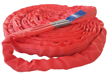 satın al Ağır Kaldırma için Çok Amaçlı Kırmızı Polyester Sonsuz Yuvarlak Sling 5000kg online manufacture