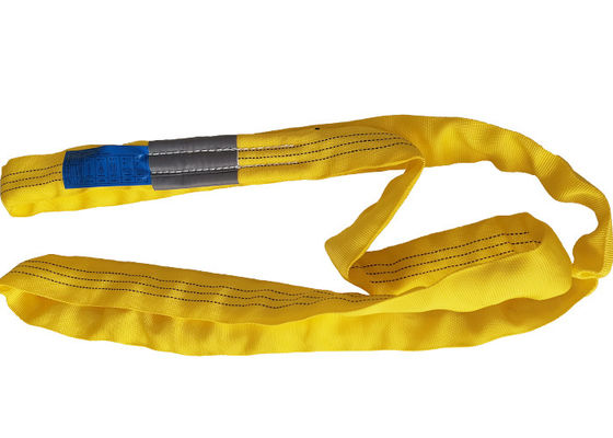 satın al EN1492-2 Standardı %100 Polyester Sonsuz Yuvarlak Sapan 3 Ton Düz Dokuma Desenli Dokuma online manufacture