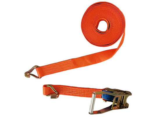 satın al Kargo Taşımacılığı Lashing Truck Ratchet Tie Down Set With Double J Hook online manufacture