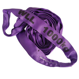 satın al Kaldırma için Yumuşak 1 Ton Polyester Sonsuz Yuvarlak Sapan Mor Renk 43mm Genişlik online manufacture