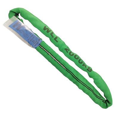 satın al Yeşil Kaldırma Tüm Polyester Sapanlar, 2 Ton Kaldırma Kayışları Geniş Yüzey online manufacture