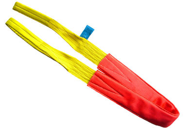 satın al Polyester Dubleks Dokuma Sapan, Vinç için Sarı 3 Ton Düz Göz Sling online manufacture
