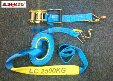 satın al Cırcırlı sapanlar LC2500 DN AS / NZS4380 50MM Polyester Mavi mandallı ve iki kuğu kancası online manufacture