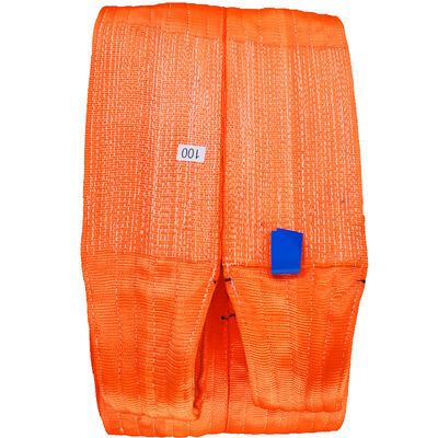 satın al Dubleks Dokuma 60T Polyester Kaldırma Slingi Turuncu Renk online manufacture