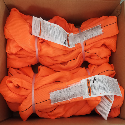 satın al Ağır Hizmet Tipi 5 ila 1 Polyester Yuvarlak Sling Ceket Dimi Örgü Dikey 17000 LBS online manufacture