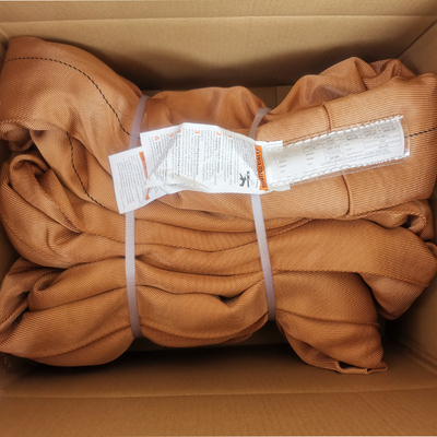 satın al Kahverengi Polyester Yuvarlak Sapan Ağır Hizmet Dikey 54000 LBS online manufacture
