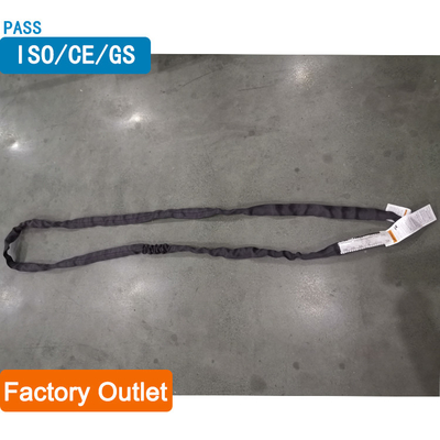 satın al Ceket Dimi Örgü Polyester Yuvarlak Sapan Siyah Ağır Hizmet Dikey 2 ton online manufacture