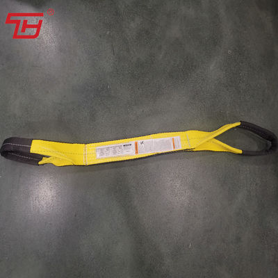 satın al 9800 #/inç 2 Kat Siyah Kenar işlemeli her iki tarafı polyester dokuma sapan Bükülmüş Gözler kullanımı kolay online manufacture